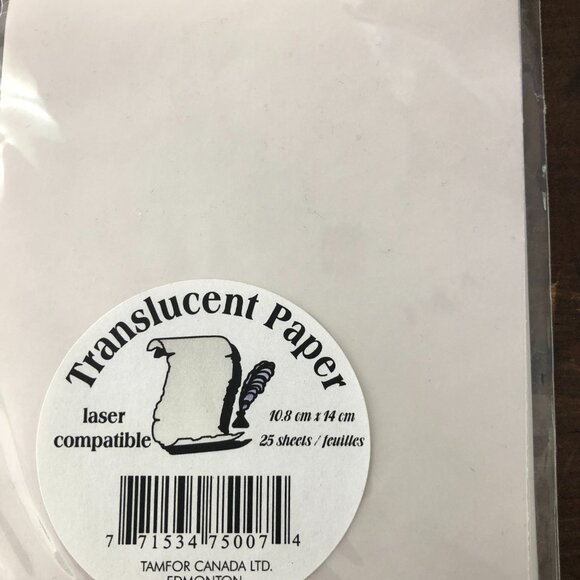 10 Blank Sheets Translucent Velum Paper - Art Crafts, Tracing, Invitations, Card - Picture 4 of 7